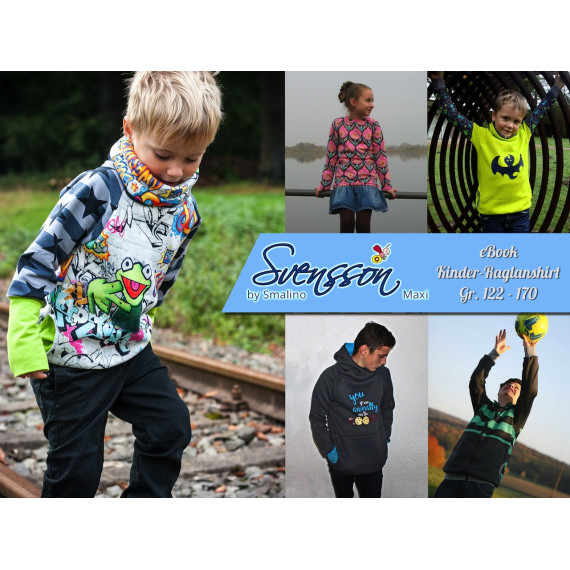 Ebook - Raglanshirt "Svensson Maxi" in Gr. 122 bis 170
